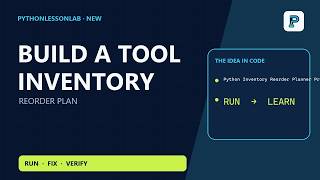 Build a Python Inventory Reorder Planner with Tests Guide