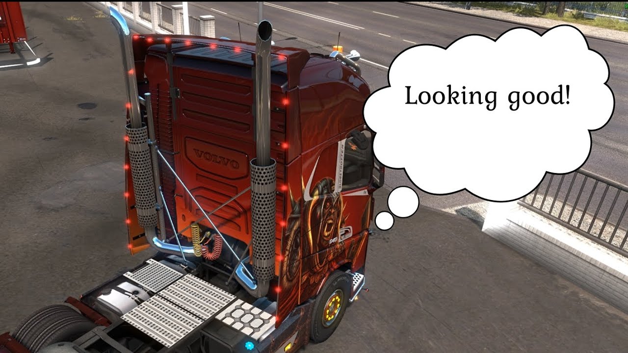 Euro Truck Simulator 2 - Custom Exhausts for SP and TMP on Volvo FH 2012
