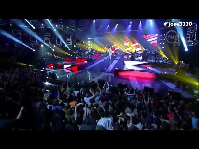 2012 NBA Halftime Show - Pitbull, Chris Brown u0026 Ne-Yo class=