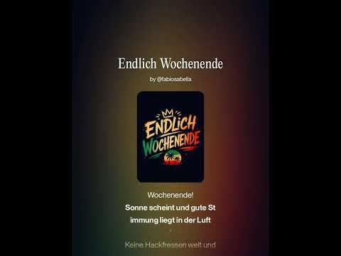 Endlich Wochenende 