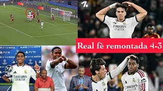 Rudy sou gwo remontada Real Madrid jodia 4-3 Roma/ Endrick chanje match la, Li fini MVP bravo👏