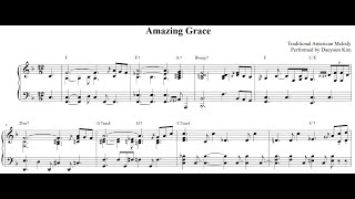 [jazz piano] Amazing Grace (sheet music)