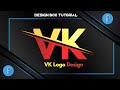 VK Logo Design On Android Phone | V K Logo Design in Pixellab | Pixellab Tutorials