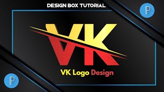 VK Logo Design On Android Phone | V K Logo Design in Pixellab | Pixellab Tutorials
