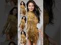 Confident woman energy with gold stunning dress