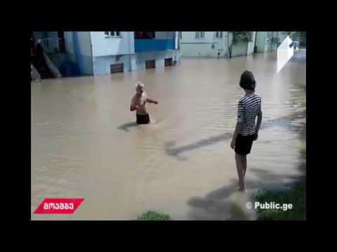 გადაუღებელი წვიმა ხობში - 12. 06.2017