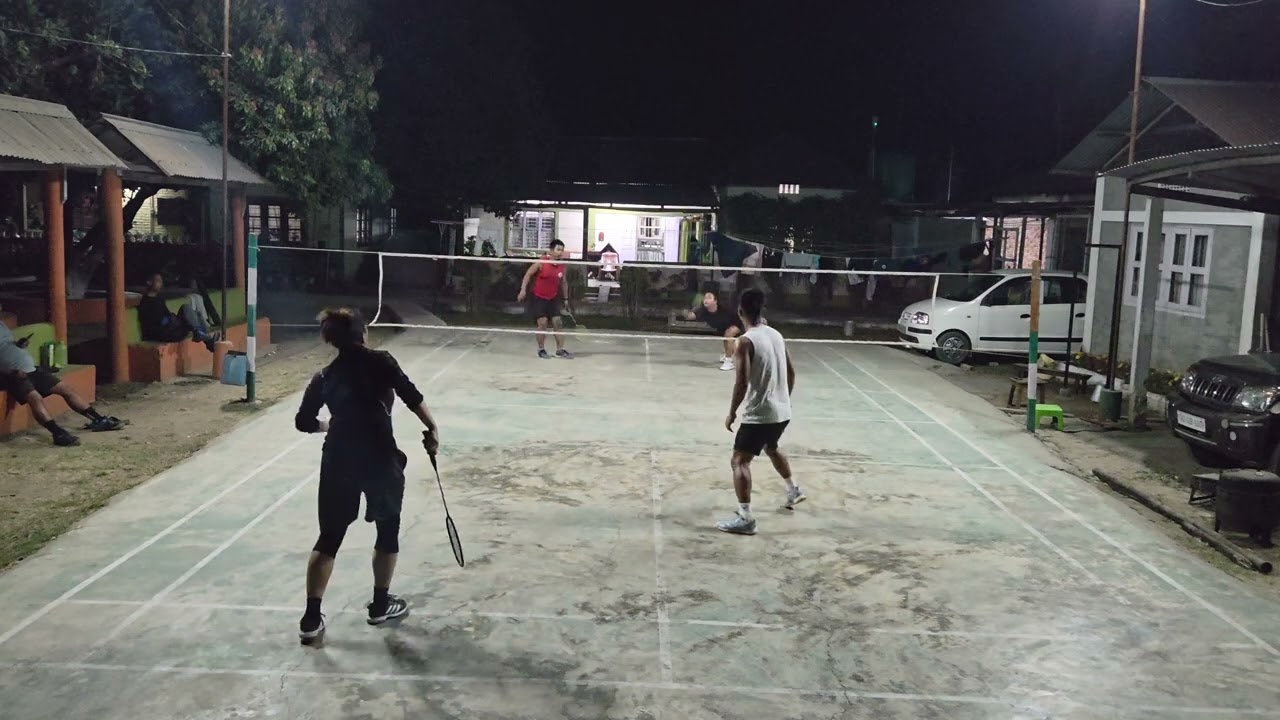 Day 20 of Playing Badminton in 2026 (Match 2) Miss Eni & Sir Tea VS Miss Remremi & Sir Mapuia