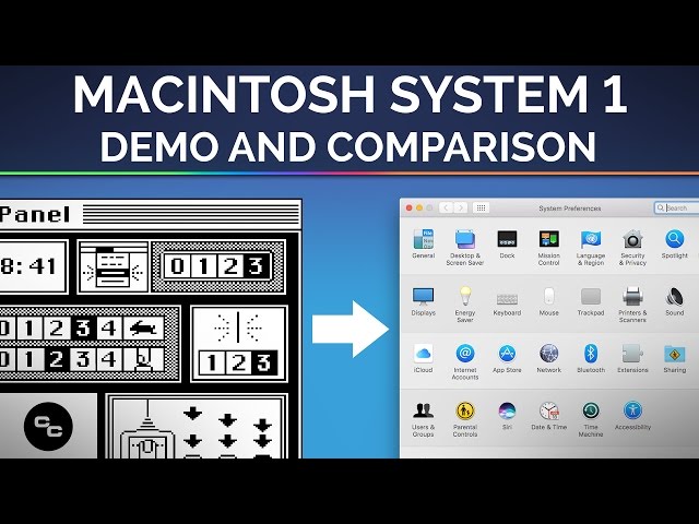 Macintosh System 1 (1984) - Demo and Comparison