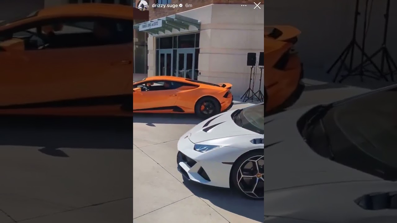 Texas parking lot looking like a super car lot