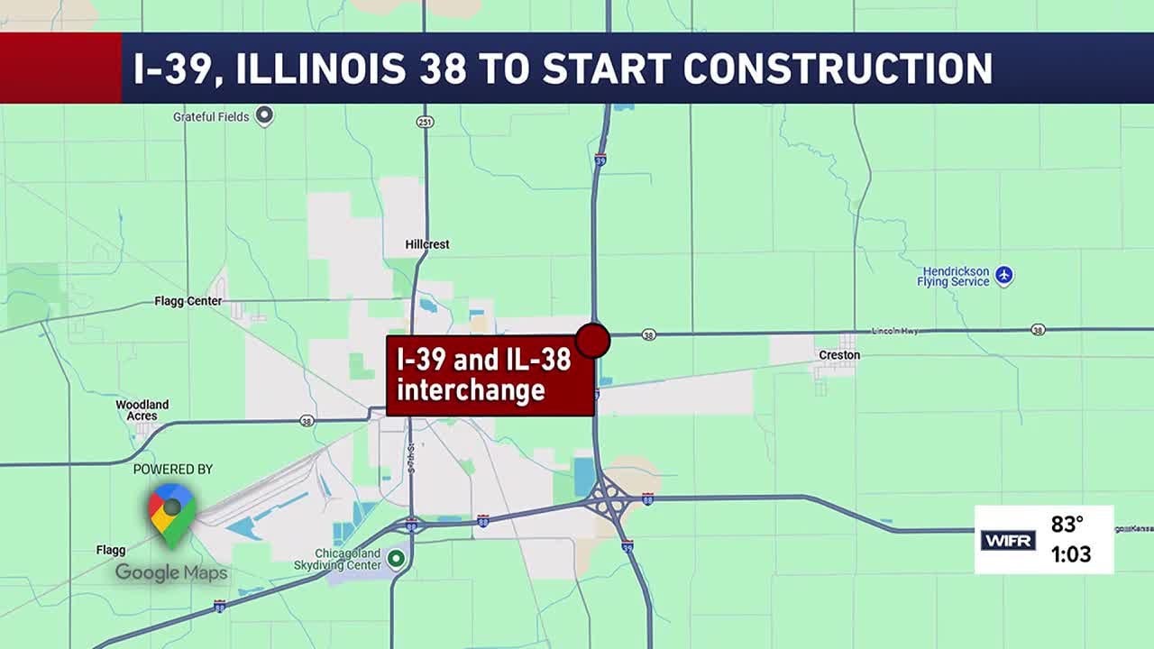 I-39 and Illinois 38 interchange reconstruction in Rochelle set to begin