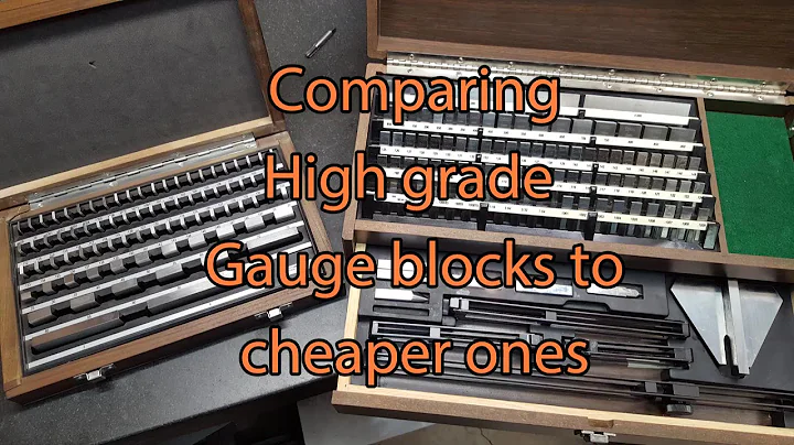 Comparing Gauge blocks sets, Cheap vs expensive Jo-blocks
