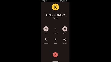 Cubot King Kong 9 Incoming Call Screen