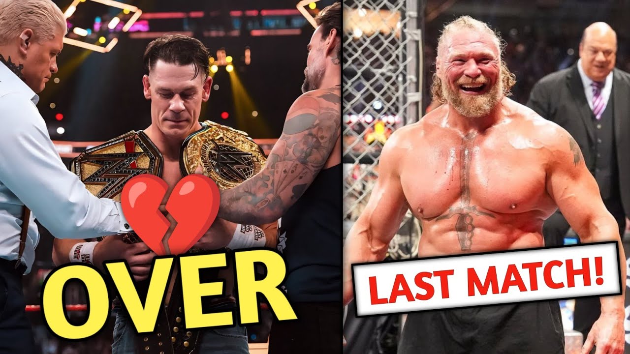John Cena's LAST MATCH Reactions & Highlights | Brock Lesnar LAST MATCH Confirmed 😱| SNME Highlights