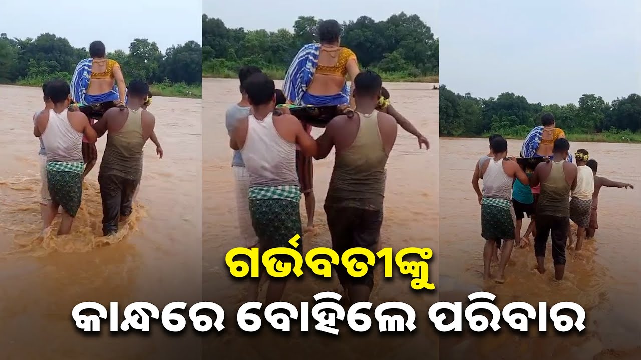 ଉଚ୍ଛୁଳା ନଦୀ କାଦୁଅ ରାସ୍ତା ଦେଇ ଗର୍ଭବତୀଙ୍କୁ ମେଡ଼ିକାଲ ଆଣିଲେ ପରିବାର ଲୋକେ || Knews odisha