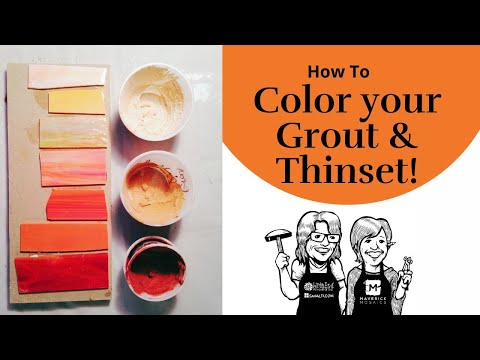 Coloring Grout and Thinset mortar Video Tutorial