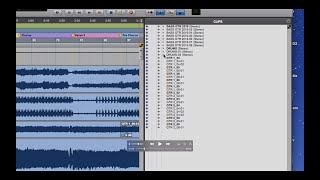 Pro Tools Clips Window