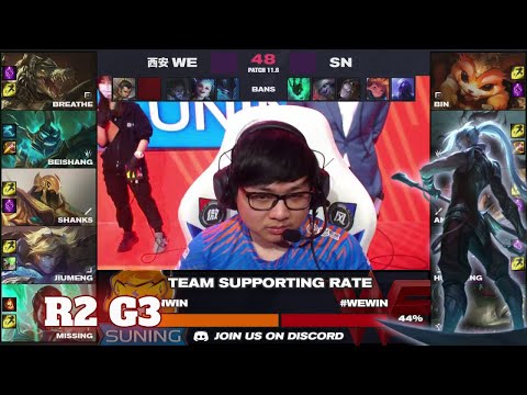 WE vs SN - Game 3 | Round 2 LPL Spring 2021 playoffs | Team WE vs Suning G3