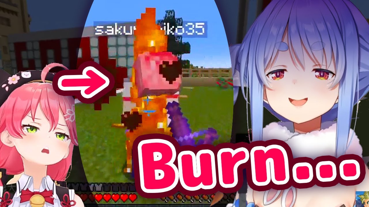 Pekora Burns Miko Alive After Getting Provoked With A Crossbow 【ENG Sub/Hololive】