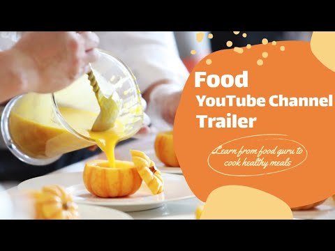 Free Video Template for Food YouTube Channel Trailer
