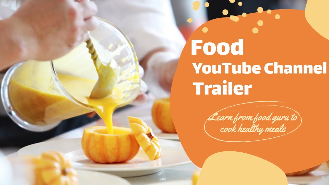 Free Video Template for Food YouTube Channel Trailer