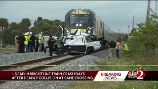 1 dead in Brightline train crash days after deadly collision at same Melbourne crossing