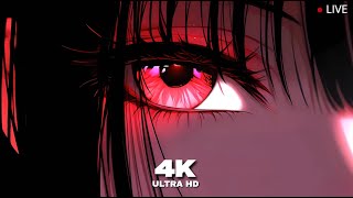 1 Hour Loop - [4K HD] - Glowing Anime Girl Eye - Live Wallpaper & Screensaver