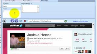 Twitter Auto Follow and Post Program