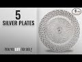 Best Silver Plates [2018]: Fantastic:) 6pcs/Set New Claassic Design Round 13&quot;x13&quot; Charger Plates