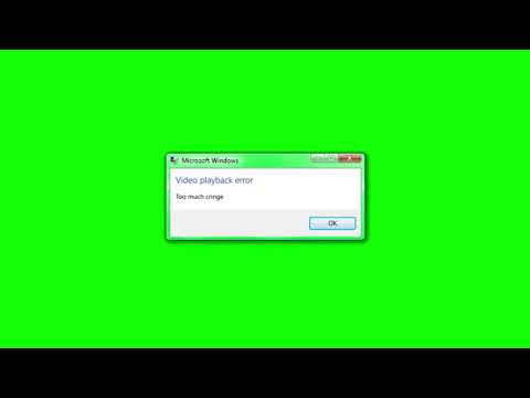 Windows Error Green Screen (HD) - Too Much Cringe!