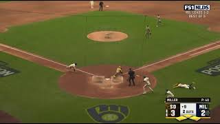 Jackson Chourio hit a walk off single against Mason Miller, as the Brewers lead 2-0 over the Padres