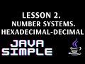 JavaSimple 2. Number systems. Hexadecimal-Decimal