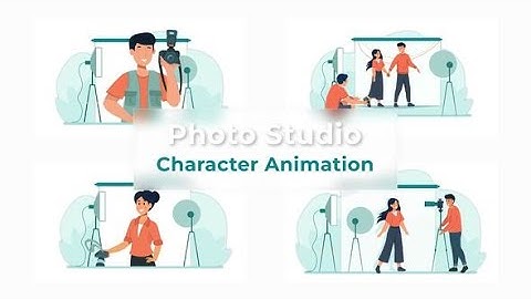 Flat Character Motion Graphic Animation | After Effects Templates | Photo Studio Cartoons Pack