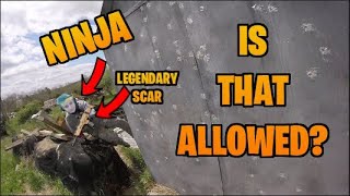 Ninja SPOTTED Playing Airsoft?! Scopecam Gameplay! XXQuickscope56