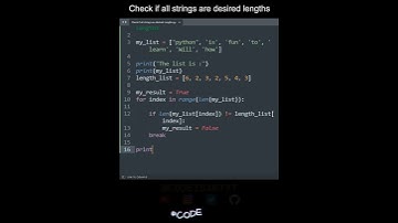 Check if all strings are desired lengths in Python | Python Examples | Python Coding Tutorial