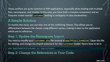 Resolving the Cannot declare class Error in Laravel Livewire