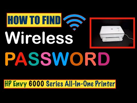 How To Find The Password Of HP Envy 6000 series All-In-One Printer ?