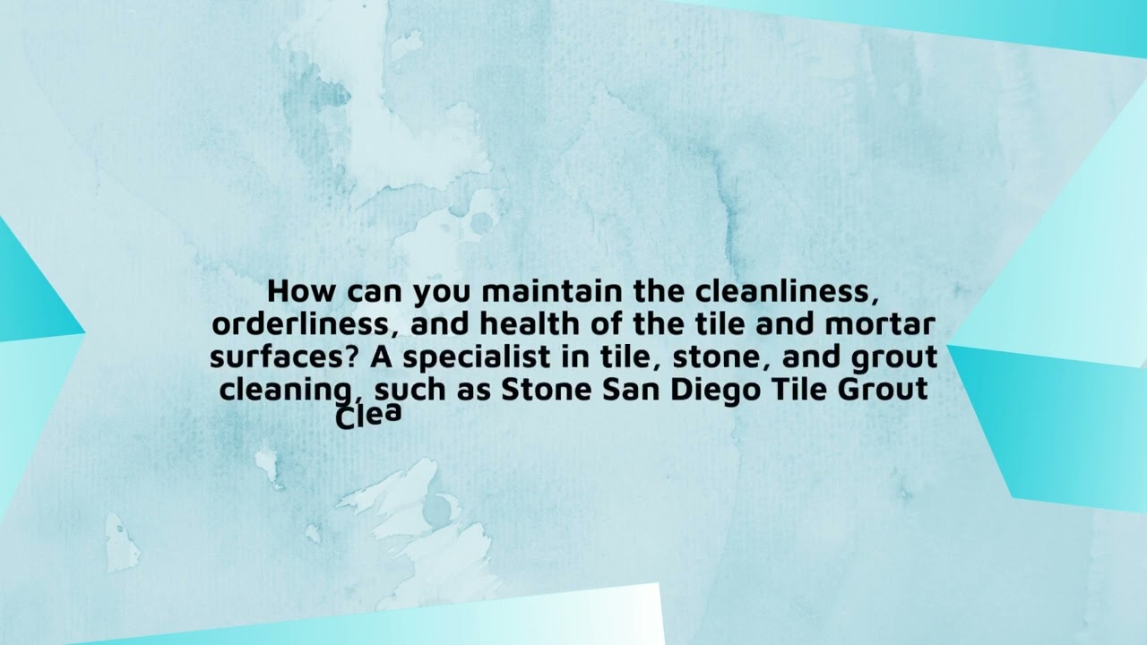 San Diego Tile Grout Cleaning