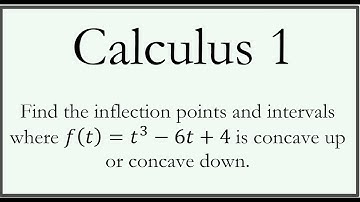 Finding Inflection Points and Intervals of Concave Up and Concave Down