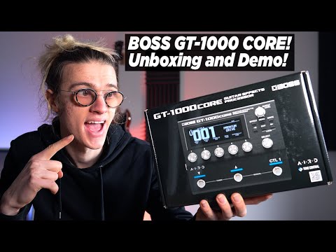 BOSS GT-1000 CORE Unboxing and Demo!! I CAN'T BELIEVE HOW GOOD THIS IS!?