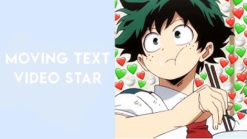 moving text | video star tutorial