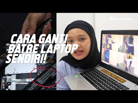 CARA MENGGANTI BATERAI TANAM LAPTOP ASUS X450J