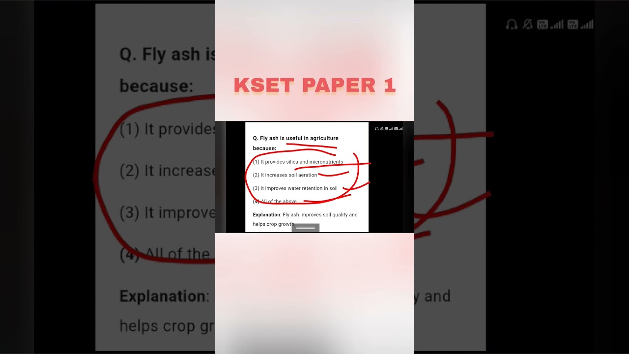 KSET PAPER 1||ENVIRONMENTAL SCIENCE MCQ