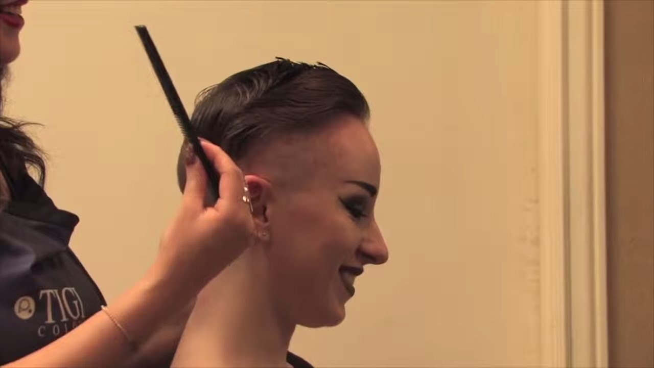 Brooke AZ - Pt 2: Short Undercut Pixie, Her First Short Cut (Free Video)