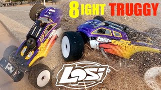 Team Losi 8Ight Nitro Truggy - Test Drive Jumps Sand Bash