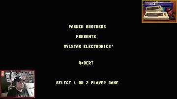 Q*Bert for Commodore 64 (via The C64) - brief game play