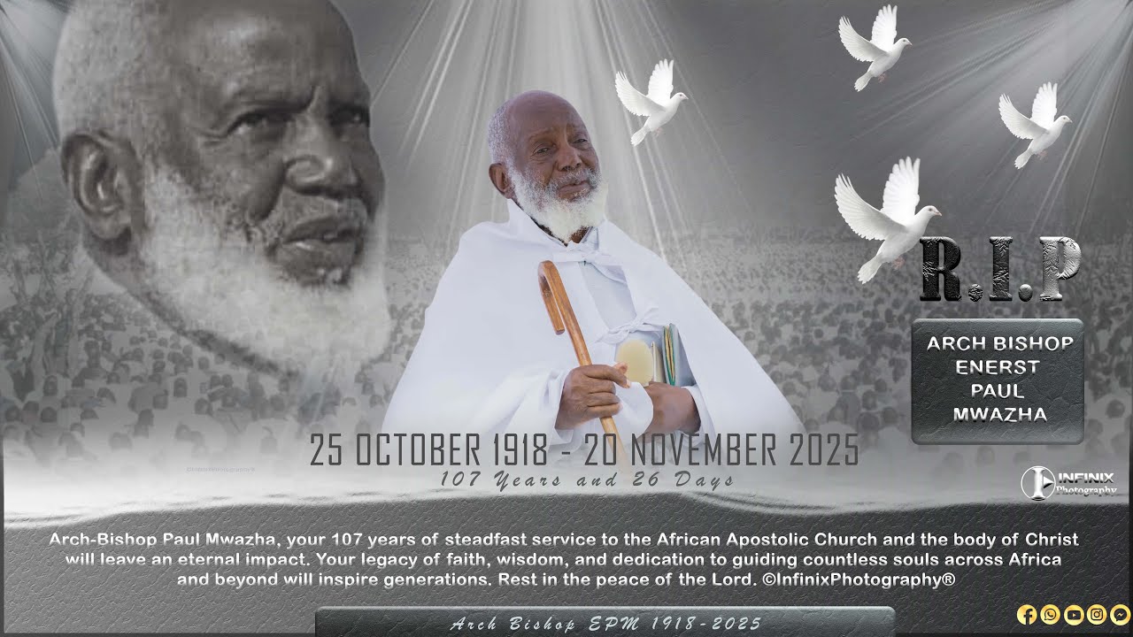 Rest in Peace | Mudzidzisi Enerst Paul Mamvura Mwazha of Africa | The Angel Of Africa at 107 years