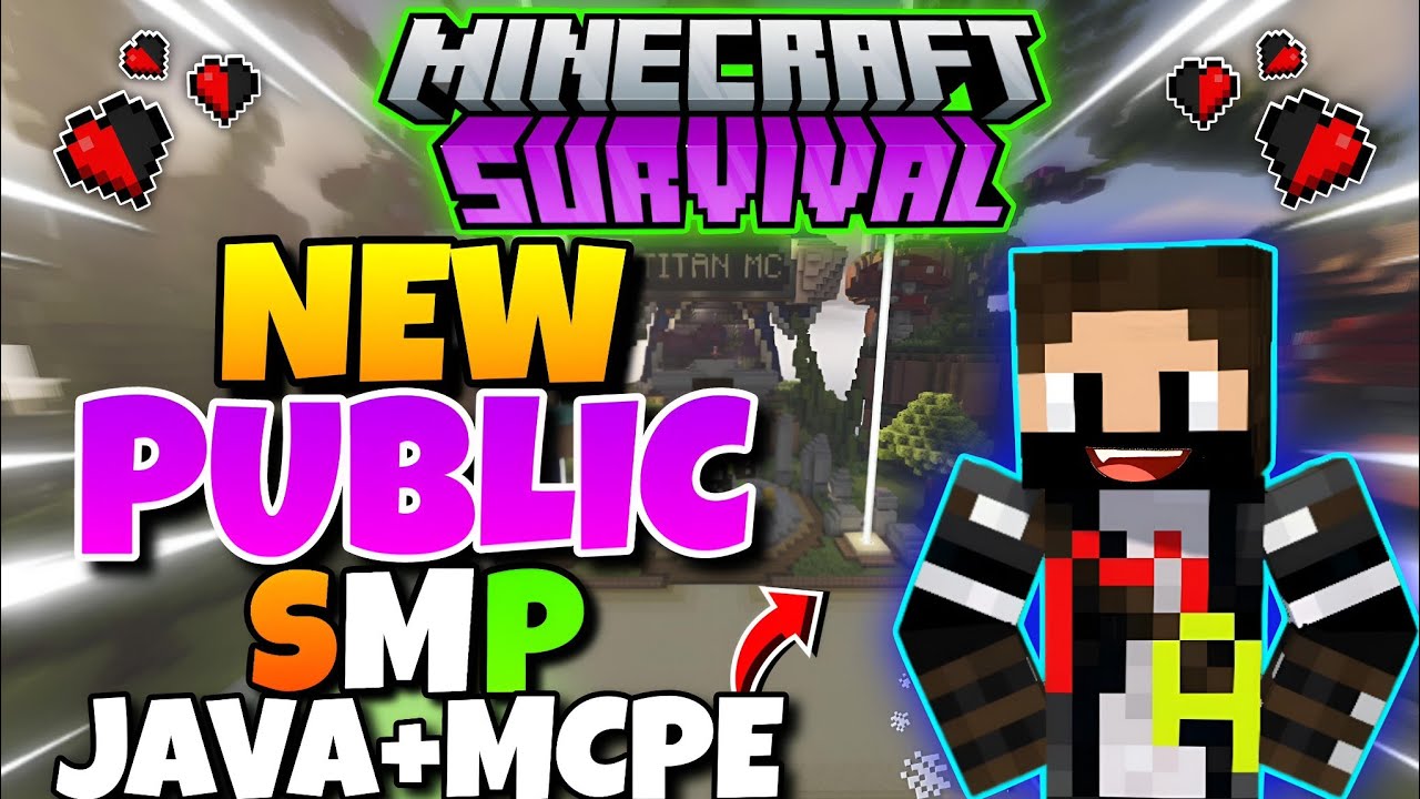 Join Best Survival Public Smp Server For Minecraft 🚨 | Java + PE | 24/7 ...