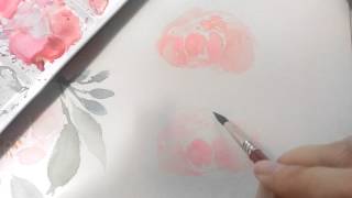 Simple Watercolor Peony Tutorial