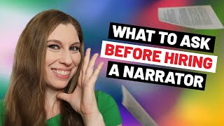 What To Talk To Your Audiobook Narrator About Before Hiring Them