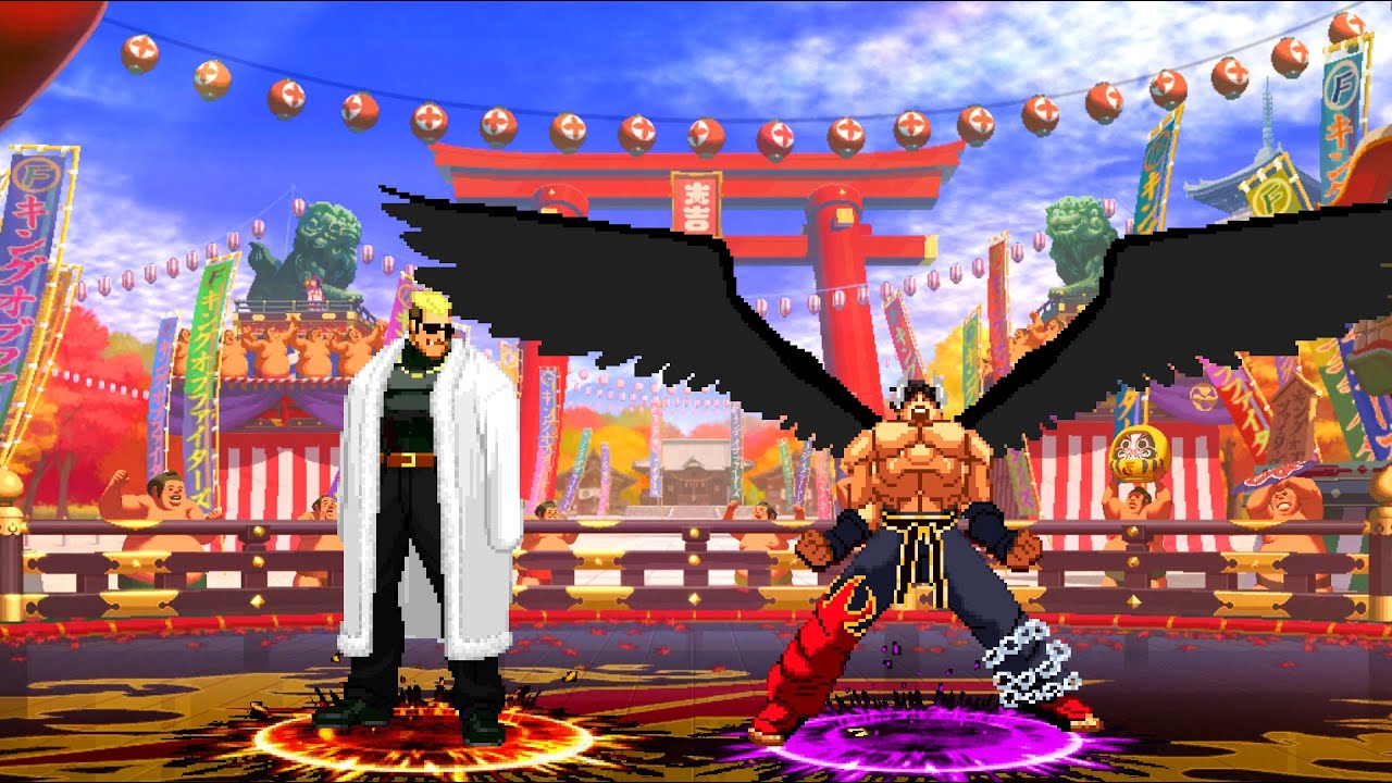 YAMAZAKI VS JIN KAZAMA! KOF VS TEKKEN SUPER INSANE FIGHT!